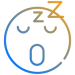 image d'un visage endormi pour évoquer les troubles du sommeil