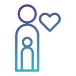 parent et enfant, côte à côte, symbole de la relation affective et de la parentalité