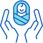 image d'un nourrisson porté avec douceur pour évoquer l'accompagnement périnatal 