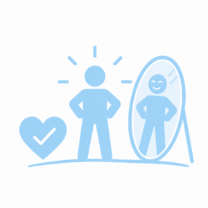 image d'un coeur personnifié pour évoquer la confiance et estime de soi